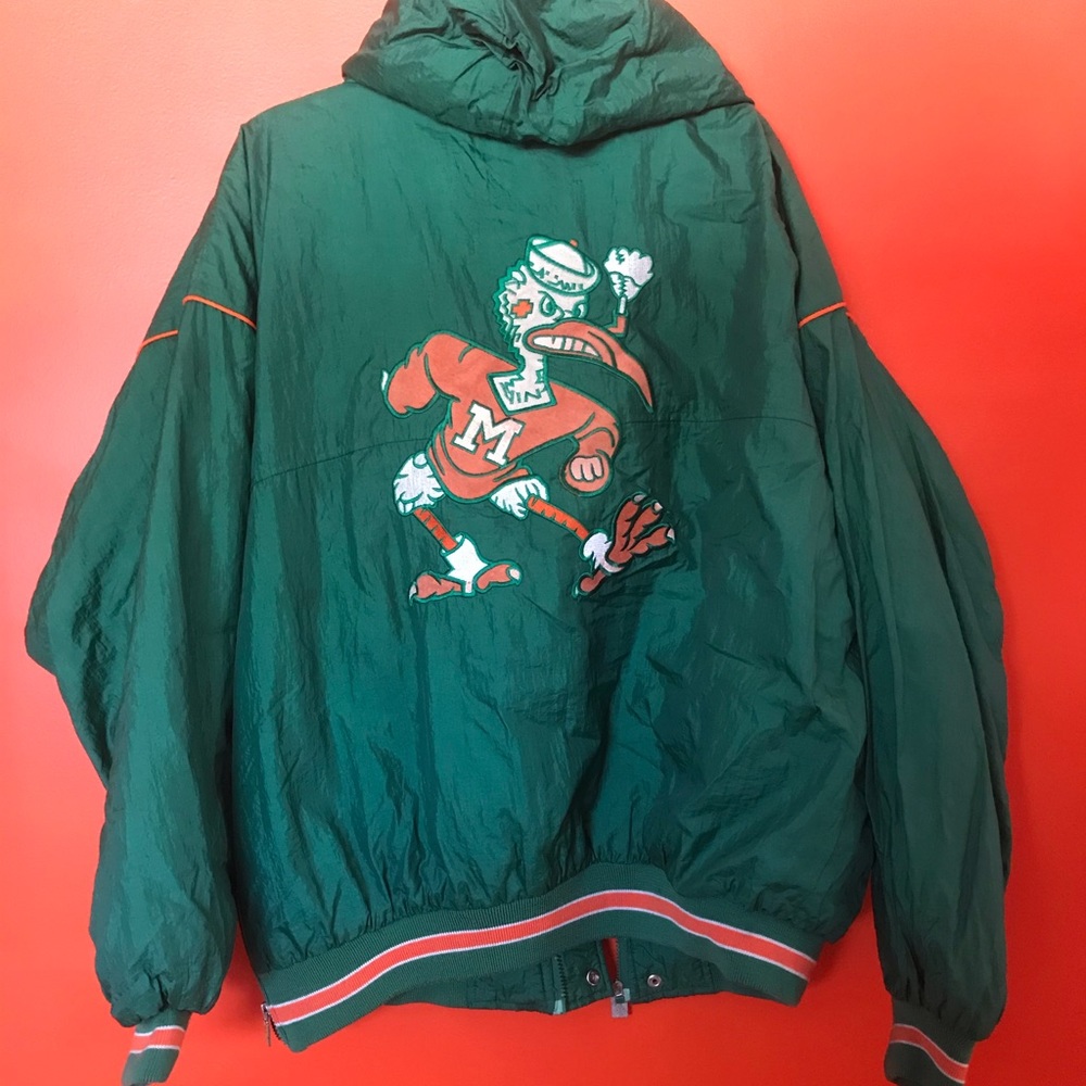 Miami Hurricanes Vintage jacket , in fair condition, collectors item, wearable!